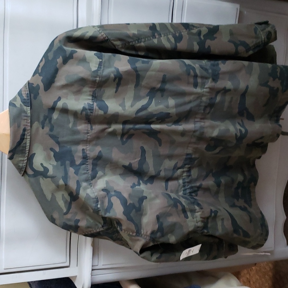 Gap overaized camo utility twill 4 pocket jacket - Picture 8 of 11